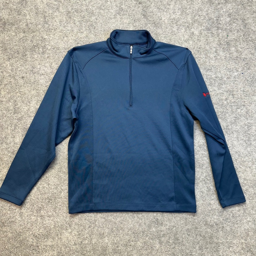 Nike Golf Quarter Zip Pullover Mens Size M Blue Teal Performance Layer
